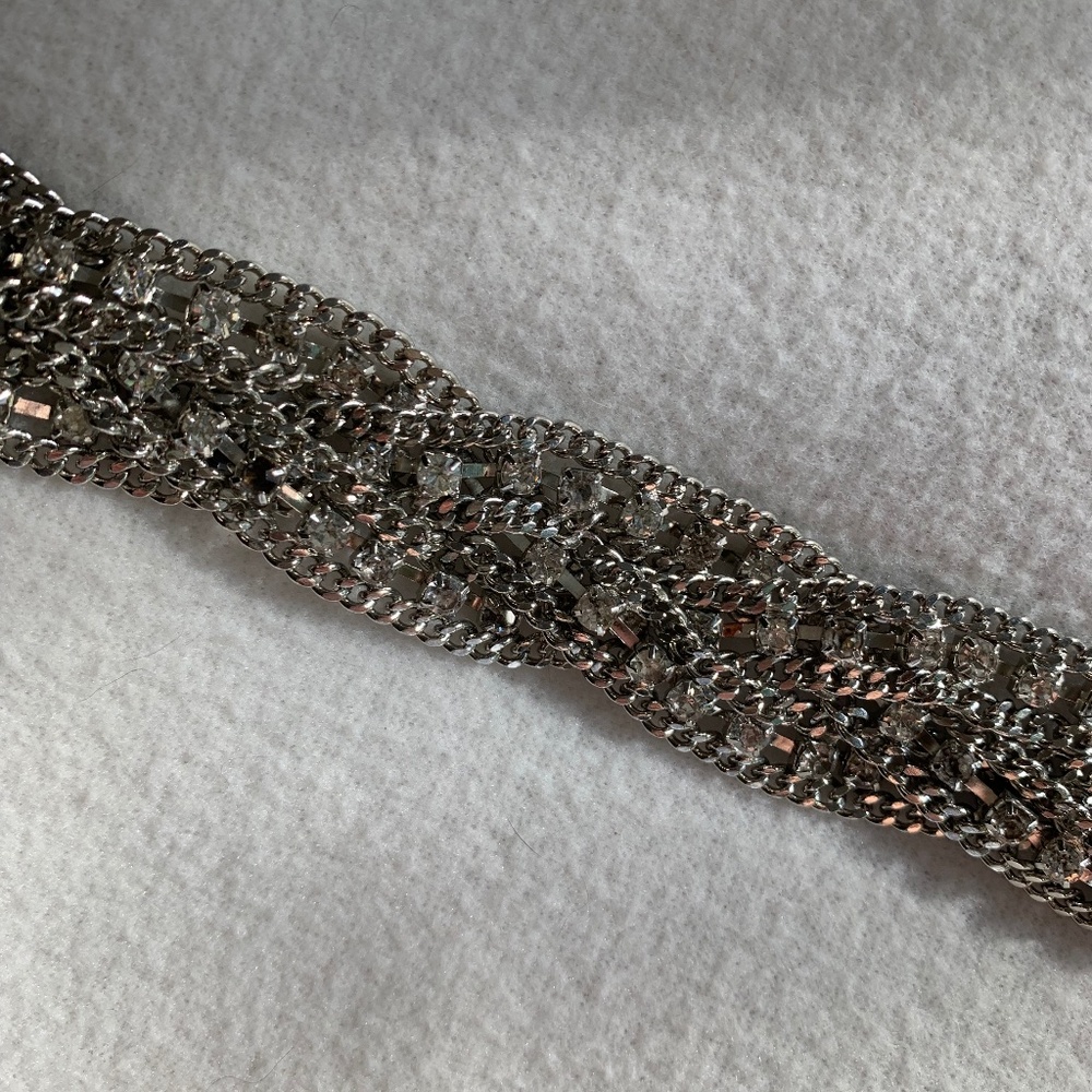 Express Rhinestone Stretch Belt - Picture 6 of 13
